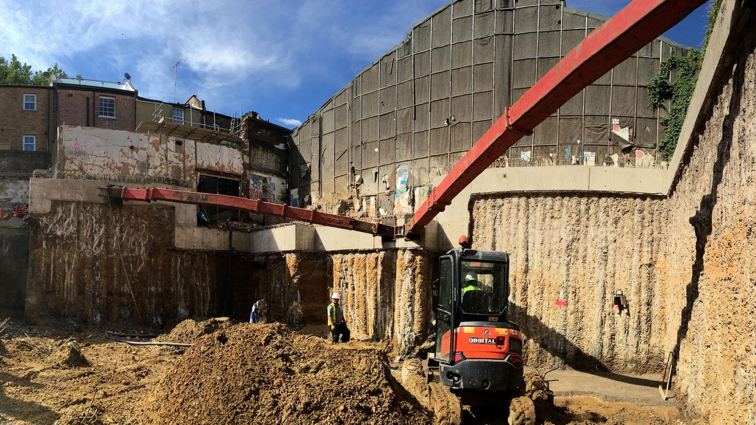 Excavation at Pitfield Street