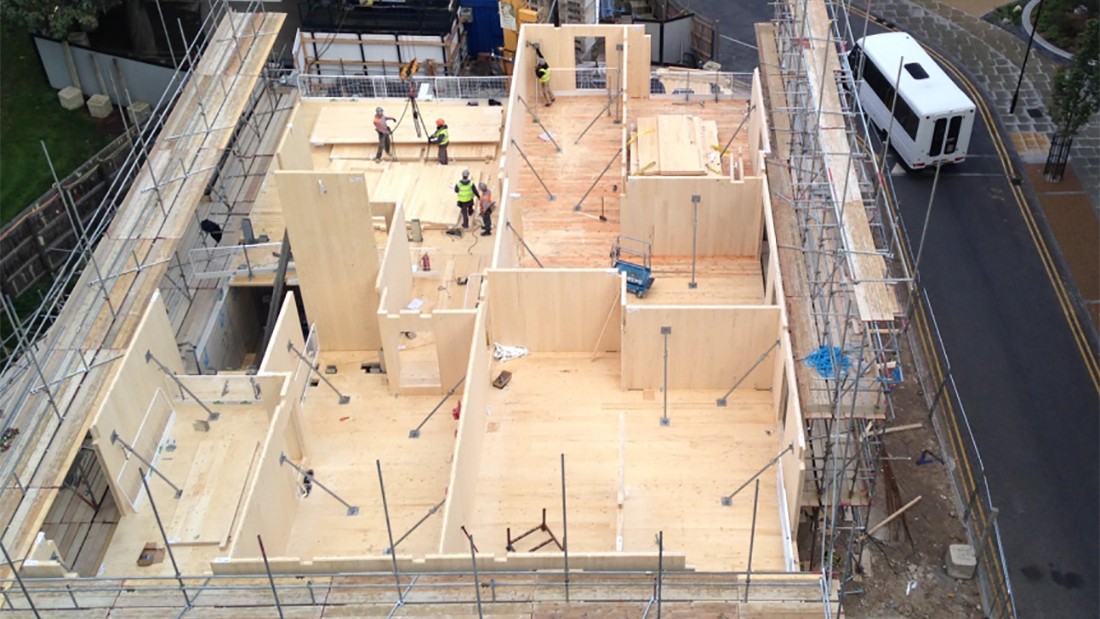 Woodberry Down Cross-Laminated Timber Timelapse Video